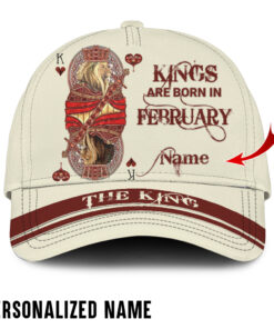 Personalized Name February King Cap QFKH020402