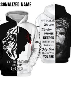 Personalized Name God Lion Promise Keeper Light In The Darkness 3D All Over Printed CLothes HXHM060502
