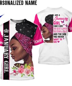 Personalized Name January Girl 3D All Over Printed Clothes HULL170313