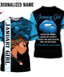 Personalized Name January Girl 3D All Over Printed Clothes HUWW220901