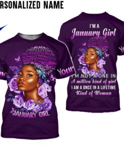 Personalized Name January Girl 3D All Over Printed Clothes MTLN040501