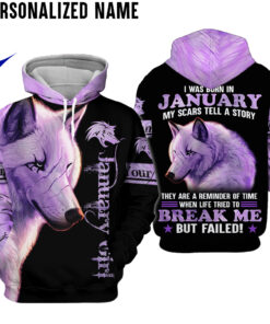 Personalized Name January Girl 3D All Over Printed Clothes NQLN160401