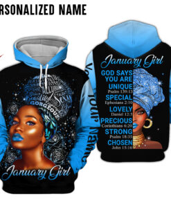Personalized Name January Girl 3D All Over Printed Clothes NQOO060401