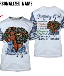 Personalized Name January Girl 3D All Over Printed Clothes NQTD260201