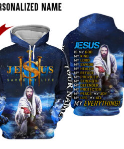Personalized Name Jesus Save My Life God 3D All Over Printed Clothes HXDT060501