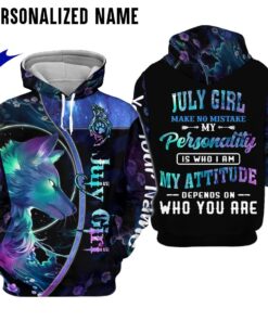 Personalized Name July Girl 3D All Over Printed Clothes NQHH301207
