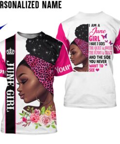 Personalized Name June Girl 3D All Over Printed Clothes HULL170317