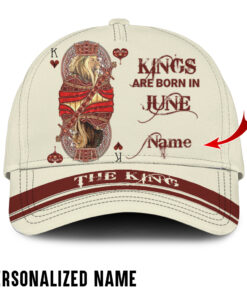 Personalized Name June King Cap QFKH020406