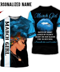 Personalized Name March Girl 3D All Over Printed Clothes HUWW220903