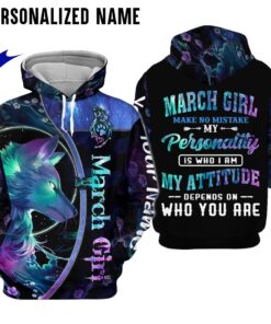 Personalized Name March Girl 3D All Over Printed Clothes NQHH301203