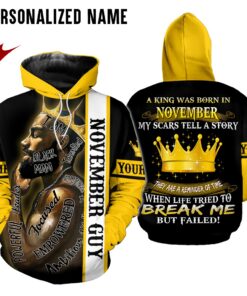 Personalized Name November Guy 3D All Over Printed Clothes DHMA311211