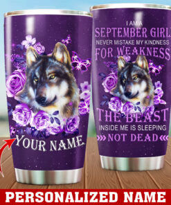 Personalized Name September Girl 20Oz & 30Oz Stainless Steel Tumbler NQMA270509