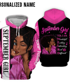 Personalized Name September Girl 3D All Over Printed Clothes NQWW190901