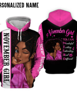 Personalized Name November Girl 3D All Over Printed Clothes NQWW190911