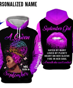 Personalized Name September Girl 3D All Over Printed Clothes NQTD290905