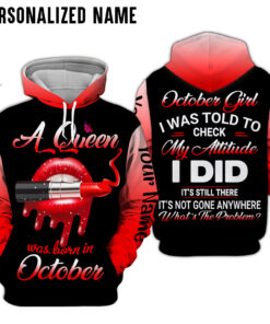 Personalized Name October Girl 3D All Over Printed Clothes NQOO030309