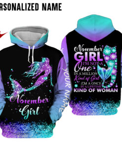 Personalized Name November Girl 3D All Over Printed ClothesNQTD160903