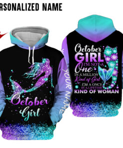 Personalized Name October Girl 3D All Over Printed Clothes NQTD160902