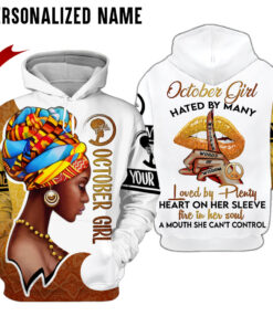 Personalized Name October Girl 3D All Over Printed Clothes NQMA240210