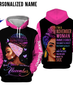 Personalized Name November Girl 3D All Over Printed Clothes HUTD100902
