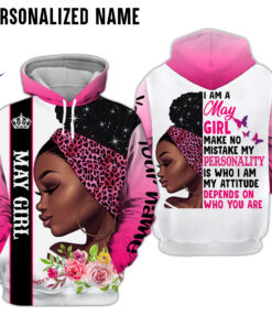 Personalized Name May Girl 3D All Over Printed Clothes HUHA150105