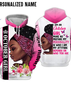 Personalized Name October Girl 3D All Over Printed Clothes HUHA150110