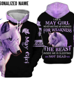 Personalized Name May Girl 3D All Over Printed Clothes NQML220317