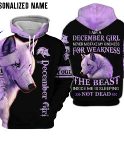 Personalized Name December Girl 3D All Over Printed Clothes NQML220324