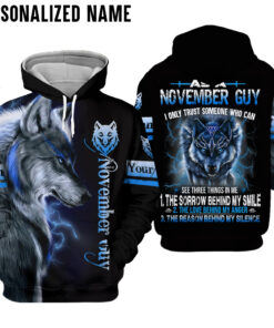 Personalized Name November Guy 3D All Over Printed Clothes DHLL271023