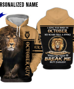 Personalized Name October Guy 3D All Over Printed Clothes QFHY240610