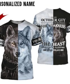 Personalized Name October Guy 3D All Over Printed Clothes DHDT220910