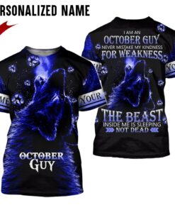 Personalized Name October Guy 3D All Over Printed Clothes DHHH280710