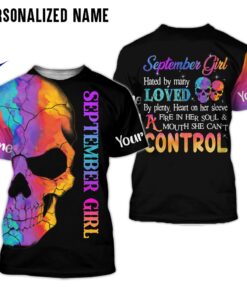 Personalized Name September Girl 3D All Over Printed Clothes DHML060810