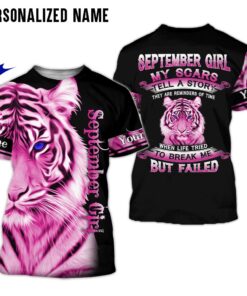 Personalized Name September Girl 3D All Over Printed Clothes DHML290909