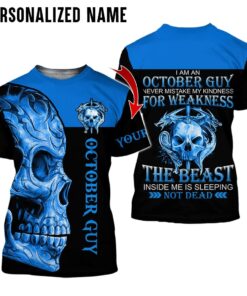 Personalized Name October Guy 3D All Over Printed Clothes HUAA060810