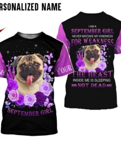 Personalized Name September Girl 3D All Over Printed Clothes HUDT051009