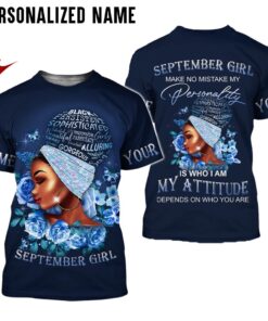 Personalized Name September Girl 3D All Over Printed Clothes HUDT240909