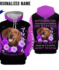 Personalized Name September Girl 3D All Over Printed Clothes HUHH071009
