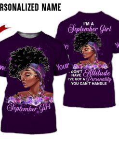 Personalized Name September Girl 3D All Over Printed Clothes HUHH130809
