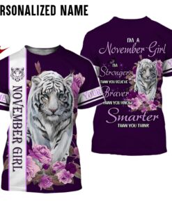 Personalized Name November Girl 3D All Over Printed Clothes MTAA220711