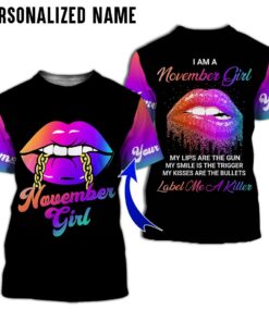 Personalized Name November Girl 3D All Over Printed Clothes MTOO090611
