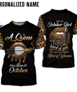 Personalized Name October Girl 3D All Over Printed Clothes MTOO170810