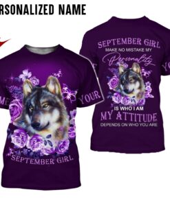Personalized Name September Girl 3D All Over Printed Clothes NQDT130909
