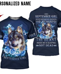 Personalized Name September Girl 3D All Over Printed Clothes NQDT300909