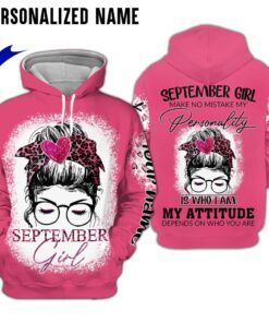 Personalized Name September Girl 3D All Over Printed Clothes NQHH191009