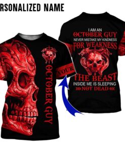 Personalized Name October Guy 3D All Over Printed Clothes NQHY060822