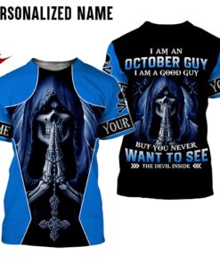 Personalized Name October Guy 3D All Over Printed Clothes NQHY090910