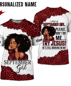 Personalized Name September Girl 3D All Over Printed Clothes NQHY110809