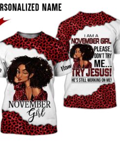 Personalized Name November Girl 3D All Over Printed Clothes NQHY110811