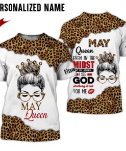 Personalized Name May Girl 3D All Over Printed Clothes NQHY190505